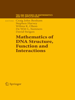 cover image of Mathematics of DNA Structure, Function and Interactions